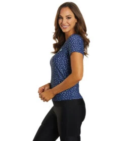 Level Six Women's Coastal Short Sleeve Loose Fitting Surf Tee -Swimming Equipment Shop 8647489159336 inkconfetti 4a