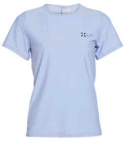 Level Six Women's Coastal Short Sleeve Loose Fitting Surf Tee -Swimming Equipment Shop 8647489159336 palepurplebadge