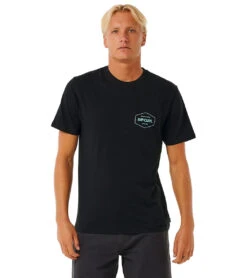Rip Curl Men's Stapler Short Sleeve Tee -Swimming Equipment Shop 8647499645096 2t