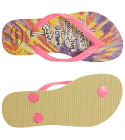 Havaianas Kids' Slim Fashion Flip Flop (Toddler, Little Kid) -Swimming Equipment Shop 8647514652840 lemonyellow 4a