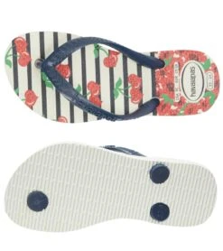 Havaianas Kids' Slim Fashion Flip Flop (Toddler, Little Kid) -Swimming Equipment Shop 8647514652840 white 3a