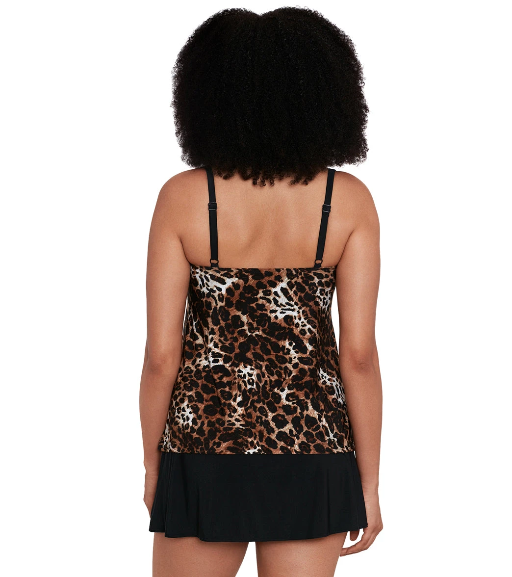 Longitude Women's Catcall Ruffle Faux Skirtini One Piece Swimsuit 5 Longitude Women's Catcall Ruffle Faux Skirtini One Piece Swimsuit - Image 3