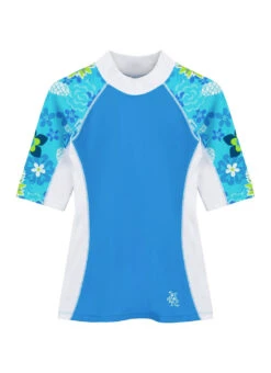 Tuga Girls' Tropical Punch Seaside Short Sleeve Rash Guard (Toddler, Little Kid, Big Kid) -Swimming Equipment Shop 8647549780136 cristillo
