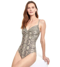 Gottex Women's Python Surplice One Piece Swimsuit 14 Gottex Women's Python Surplice One Piece Swimsuit -Swimming Equipment Shop 8647628357800 safari 4a