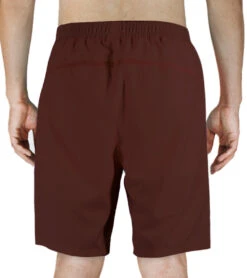 Island Haze Men's 17" Double Layer Active Shorts -Swimming Equipment Shop 8647665320104 wine 3a