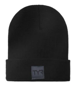 TYR Insulated Cuffed Beanie 32 TYR Insulated Cuffed Beanie -Swimming Equipment Shop 8647672791208 black 2a