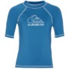 Quiksilver Boys' On Time Short Sleeve UPF 50 Rash Guard (Toddler, Little Kid) -Swimming Equipment Shop 8647679279272 vallartablue 1a