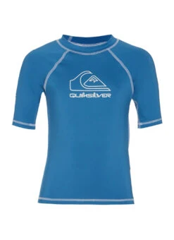 Quiksilver Boys' On Time Short Sleeve UPF 50 Rash Guard (Toddler, Little Kid) 10 Quiksilver Boys' On Time Short Sleeve UPF 50 Rash Guard (Toddler, Little Kid) -Swimming Equipment Shop 8647679279272 vallartablue