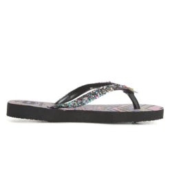 Havaianas Kid's Slim Glitter II Sandal (Toddler, Big Kid) -Swimming Equipment Shop 8647693631656 black 2a