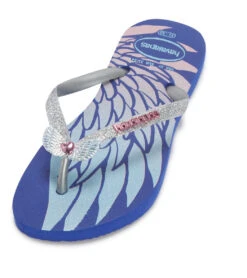 Havaianas Kid's Slim Glitter II Sandal (Toddler, Big Kid) -Swimming Equipment Shop 8647693631656 marineblue
