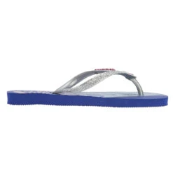 Havaianas Kid's Slim Glitter II Sandal (Toddler, Big Kid) -Swimming Equipment Shop 8647693631656 marineblue 3a