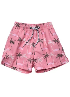 Snapper Rock Boys' Palm Paradise Sustainable Volley Shorts (Toddler, Little Kid, Big Kid) 14 Snapper Rock Boys' Palm Paradise Sustainable Volley Shorts (Toddler, Little Kid, Big Kid) -Swimming Equipment Shop 8647753793704 pink 1a