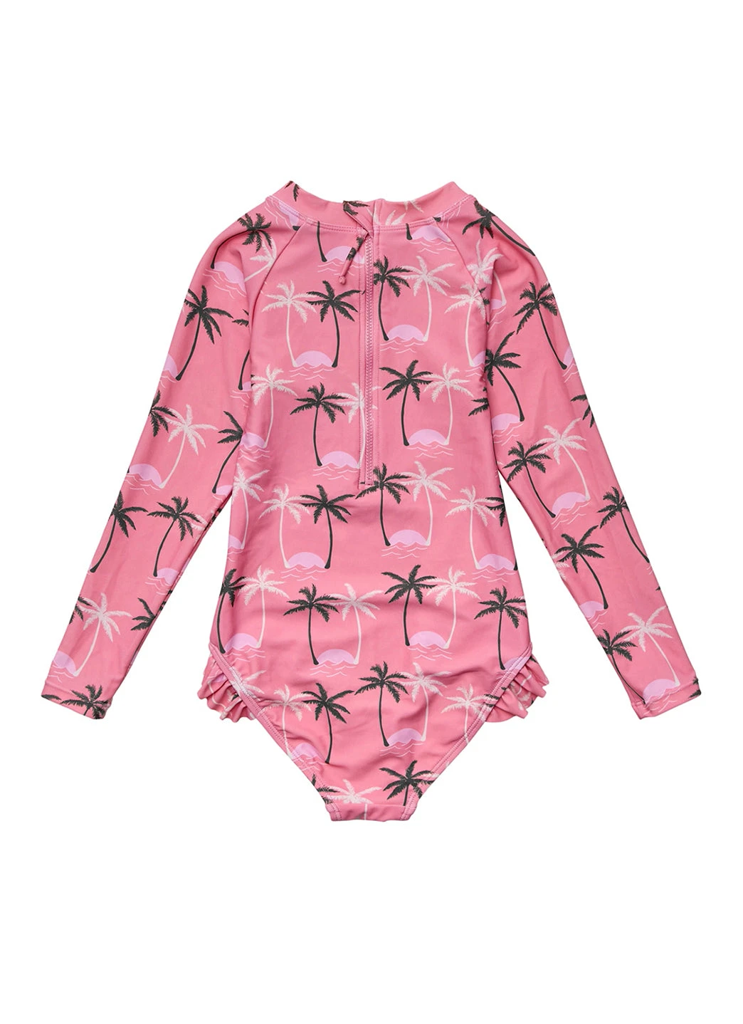 Snapper Rock Girls' Palm Paradise Long Sleeve One Piece Swimsuit (Toddler, Little Kid, Big Kid) 4 Snapper Rock Girls' Palm Paradise Long Sleeve One Piece Swimsuit (Toddler, Little Kid, Big Kid) - Image 2