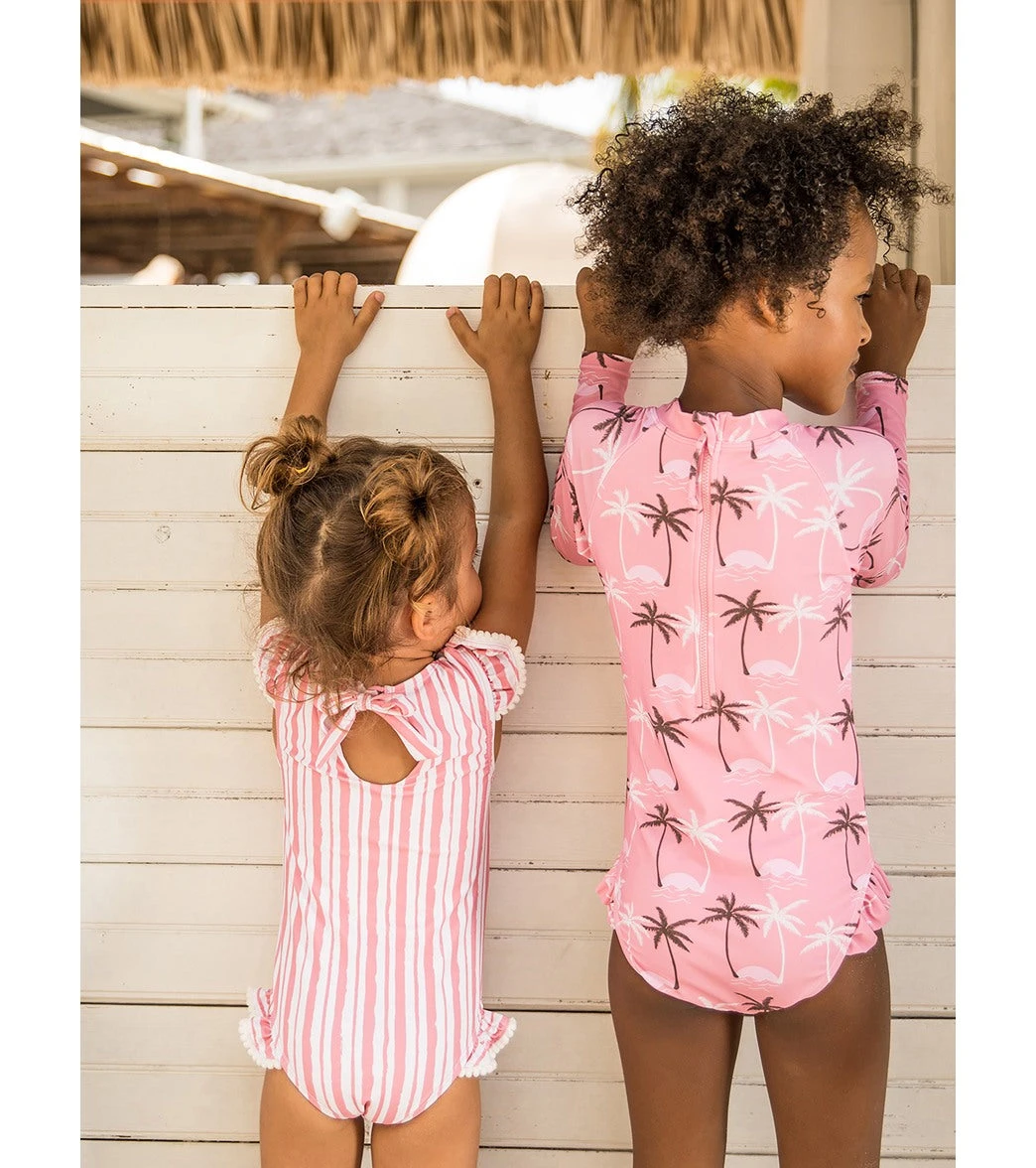 Snapper Rock Girls' Palm Paradise Long Sleeve One Piece Swimsuit (Toddler, Little Kid, Big Kid) 6 Snapper Rock Girls' Palm Paradise Long Sleeve One Piece Swimsuit (Toddler, Little Kid, Big Kid) - Image 4