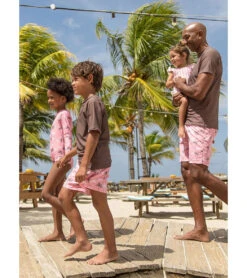 Snapper Rock Girls' Palm Paradise Long Sleeve One Piece Swimsuit (Toddler, Little Kid, Big Kid) 15 Snapper Rock Girls' Palm Paradise Long Sleeve One Piece Swimsuit (Toddler, Little Kid, Big Kid) -Swimming Equipment Shop 8647762739368 pink 5a