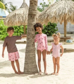 Snapper Rock Girls' Palm Paradise Long Sleeve One Piece Swimsuit (Toddler, Little Kid, Big Kid) 16 Snapper Rock Girls' Palm Paradise Long Sleeve One Piece Swimsuit (Toddler, Little Kid, Big Kid) -Swimming Equipment Shop 8647762739368 pink 6a