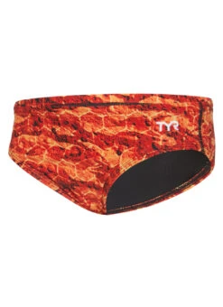 TYR Boys' Agran Wave Racer Brief Swimsuit -Swimming Equipment Shop 8647764934824 blackorange 1a