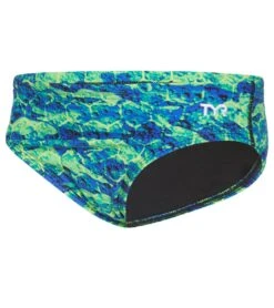 TYR Boys' Agran Wave Racer Brief Swimsuit -Swimming Equipment Shop 8647764934824 bluegreen