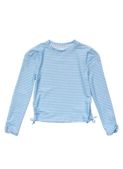 Snapper Rock Girls' Cornflower Stripe Long Sleeve Rashguard (Toddler, Little Kid, Big Kid) 11 Snapper Rock Girls' Cornflower Stripe Long Sleeve Rashguard (Toddler, Little Kid, Big Kid) -Swimming Equipment Shop 8647880638632 blue 1a