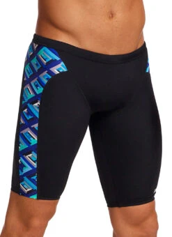 Funky Trunks Men's Blue Bunkers Jammer Swimsuit -Swimming Equipment Shop 8648070561960 bluebunkers 2a