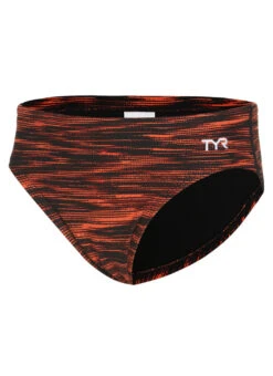 TYR Boys' Fizzy Racer Brief Swimsuit -Swimming Equipment Shop 8648139931816 blackorange 1a