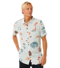 Rip Curl Men's Party Pack Short Sleeve Buttom-Up Shirt -Swimming Equipment Shop 8648187248808 2t