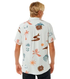 Rip Curl Men's Party Pack Short Sleeve Buttom-Up Shirt -Swimming Equipment Shop 8648187248808 mint 3a