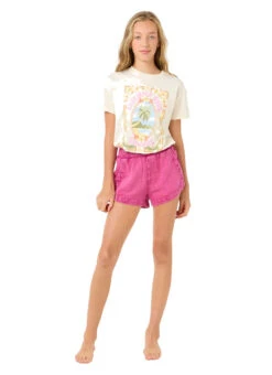 Rip Curl Girls' Classic Surf Short (Big Kid) -Swimming Equipment Shop 8648194162856 hotpink 3a