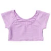 Snapper Rock Girls' Lavender Rib Crop SS Rashguard Top (Toddler, Little Kid, Big Kid) -Swimming Equipment Shop 8648194916520 purple 1a
