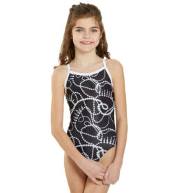 Sporti X Emma Weyant Saint-Tropez Pearl Thin Strap One Piece Swimsuit Youth (22-28) -Swimming Equipment Shop 8648203141288 sainttropezpearl
