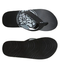 Rip Curl Men's Ripper Flip Flop -Swimming Equipment Shop 8648256913576 whiteblack 4a