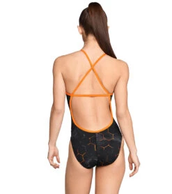 Speedo Women's Emerging Force Crossback One Piece Swimsuit 35 Speedo Women's Emerging Force Crossback One Piece Swimsuit -Swimming Equipment Shop 8648292794536 speedoorange 2a