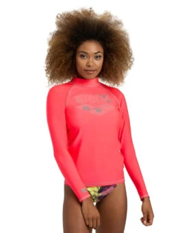 Arena Women's Graphic Long Sleeve Rashguard -Swimming Equipment Shop 8648409645224 fluoredjade