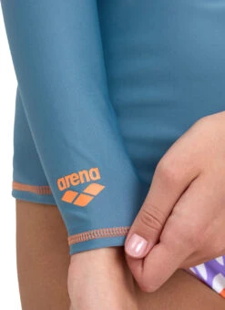 Arena Women's Graphic Long Sleeve Rashguard -Swimming Equipment Shop 8648409645224 stonegreynespola 5a