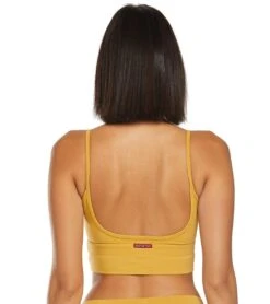 Hard Tail Low Back Cut Out Midi Sports Bra -Swimming Equipment Shop 8648477606056 honeygold 3a