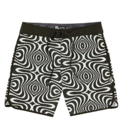 Volcom Men's 19" Lido Print Scallop Mod Board Shorts 17 Volcom Men's 19" Lido Print Scallop Mod Board Shorts -Swimming Equipment Shop 8648511455400 white 3a