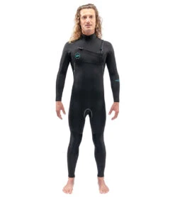 Dakine Men's 4/3mm Mission Chest Zip Fullsuit Wetsuit -Swimming Equipment Shop 8648521351336 black