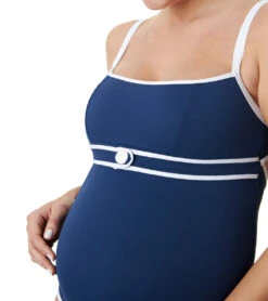 Pez D'or Maternity Rimini Pique One Piece Swimsuit -Swimming Equipment Shop 8648531411112 navy 3a