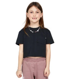 Volcom Girls' Pocket Dial Short Sleeve Tee (Big Kid) 12 Volcom Girls' Pocket Dial Short Sleeve Tee (Big Kid) -Swimming Equipment Shop 8648563884200 black