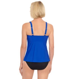 Penbrooke Women's Solid Triple Tier Tankini Top 15 Penbrooke Women's Solid Triple Tier Tankini Top -Swimming Equipment Shop 8648762392744 royalblue 3a
