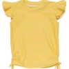 Snapper Rock Girls' Marigold Flutter Sleeve Rashguard (Toddler, Little Kid, Big Kid) -Swimming Equipment Shop 8648784412840 yellow 1a