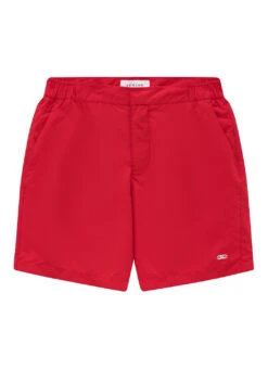 LE CLUB Men's Classic Banded Swim Trunks 20 LE CLUB Men's Classic Banded Swim Trunks -Swimming Equipment Shop 8648812593320 red