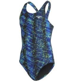 The Finals Girls' Edge Wave Back One Piece Swimsuit 22 The Finals Girls' Edge Wave Back One Piece Swimsuit -Swimming Equipment Shop 8648893202600 bluegreen