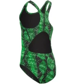 The Finals Girls' Edge Wave Back One Piece Swimsuit 32 The Finals Girls' Edge Wave Back One Piece Swimsuit -Swimming Equipment Shop 8648893202600 green 2a