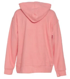 Volcom Girls' Lil Zip Fleece Hoodie (Big Kid) -Swimming Equipment Shop 8648928821416 coralhaze 2a
