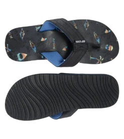 Rip Curl Kids' Ripper Flip Flop (Little Kid, Big Kid) -Swimming Equipment Shop 8648945467560 black 4a