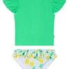 Seafolly Girls' Lisbon Two Piece Rash Guard Set (Baby, Toddler, Little Kid) -Swimming Equipment Shop 8649042165928 lisbon 1a
