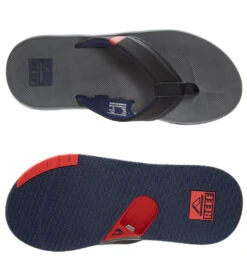 Reef Men's Fanning Low Flip Flop -Swimming Equipment Shop 8649191981224 greyblackred 4a