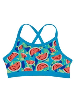 TYR Girls' Tutti Fruitti Trinity Bikini Top (Big Kid)