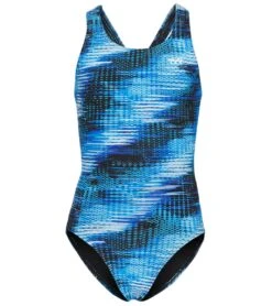 TYR Girls' Surge Maxfit One Piece Swimsuit 38 TYR Girls' Surge Maxfit One Piece Swimsuit -Swimming Equipment Shop 8649280323752 blue 1a